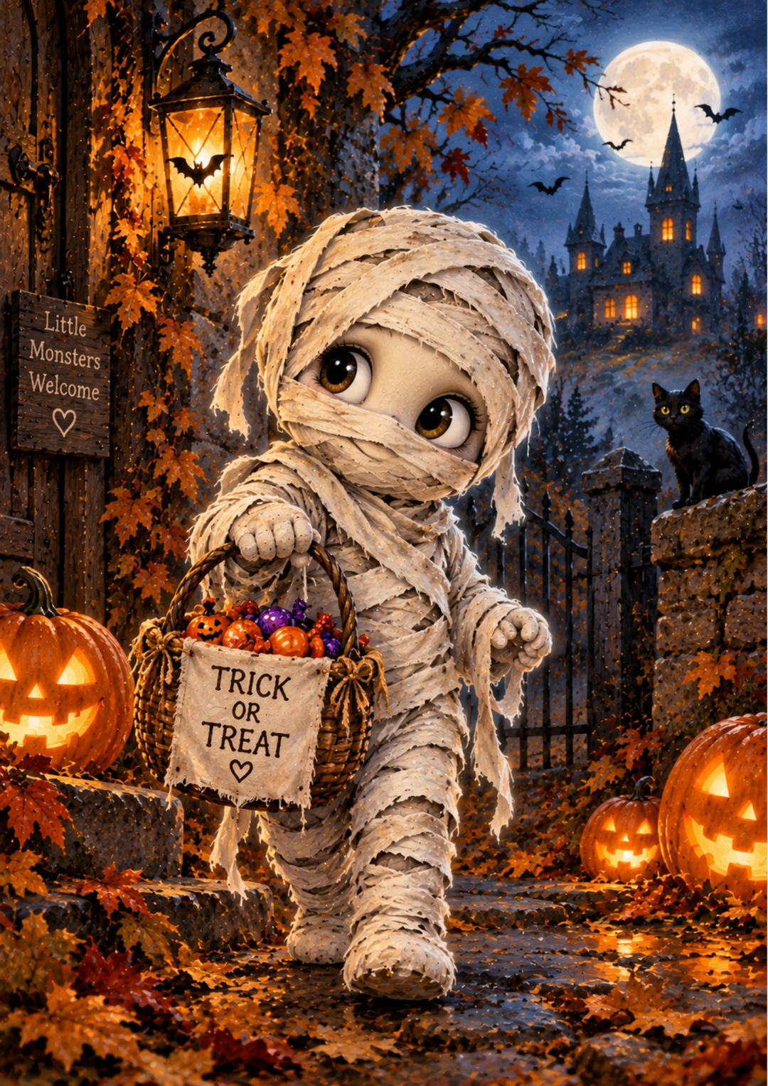 Rice Paper For Decoupage Little Mummy’s Trick or Treat Adventure  Full  Cat. No 10578