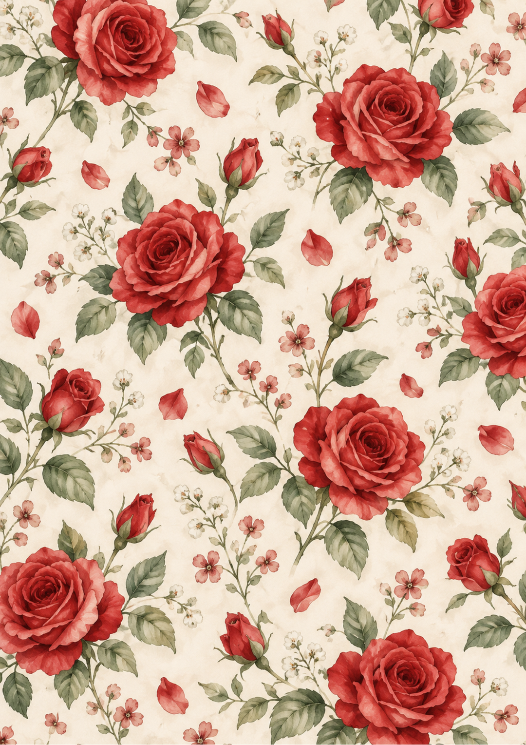 Reispapier für Decoupage, Blumenhintergrund, vollständig, Kat. Nr. 4809