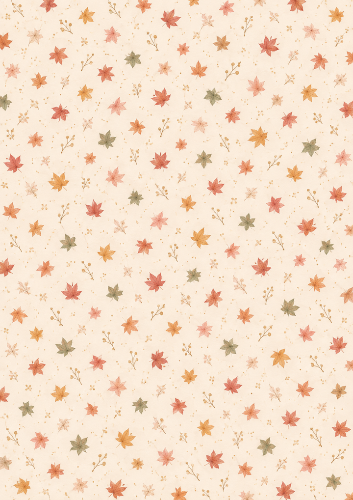 Rice Paper For Decoupage Autumn Maple Leaf Pattern  Background Full  Cat. No 10729