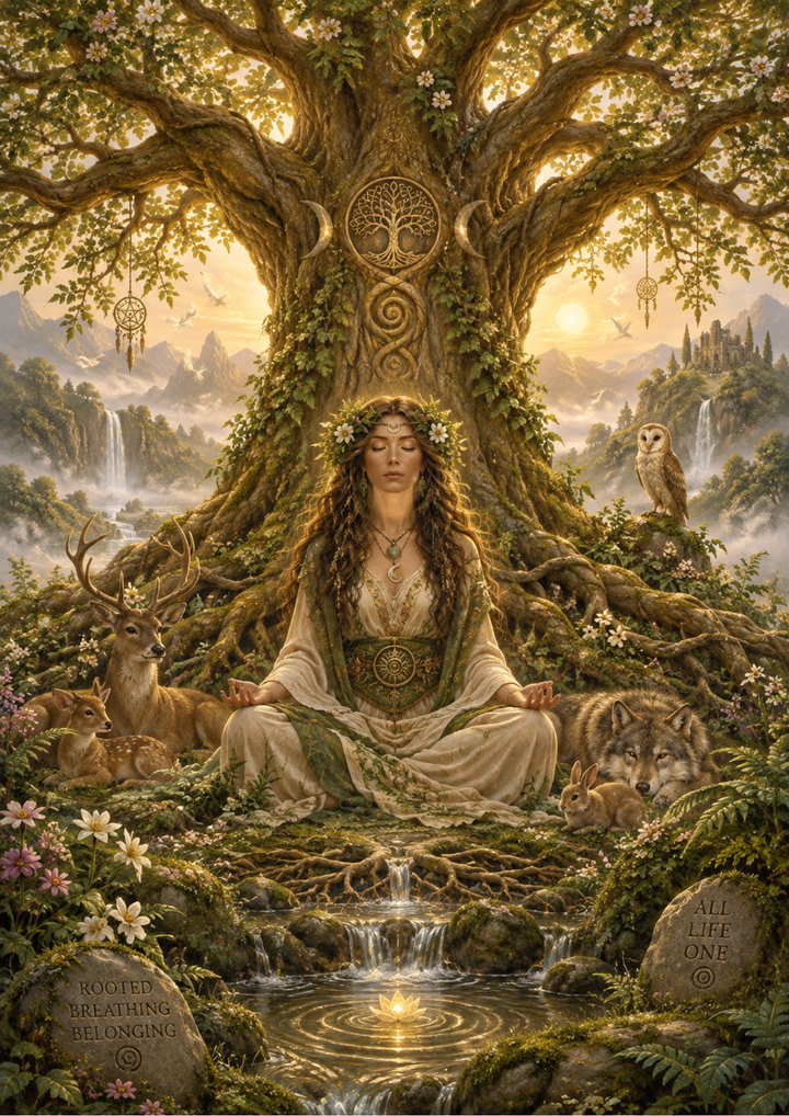 Rice Paper For Decoupage Mother Nature’s Sacred Grove Full Cat. No 10739