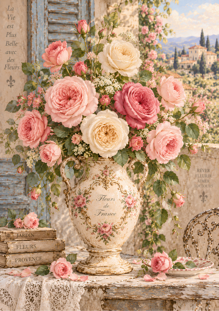 Reispapier für Decoupage, Blumenhintergrund, vollständig, Kat. Nr. 4809
