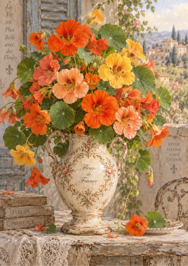 Reispapier für Decoupage, Blumenhintergrund, vollständig, Kat. Nr. 4809
