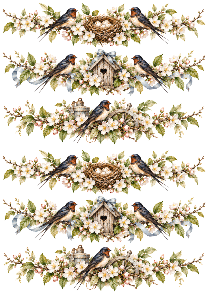 Reispapier für Decoupage, Blumenhintergrund, vollständig, Kat. Nr. 4809