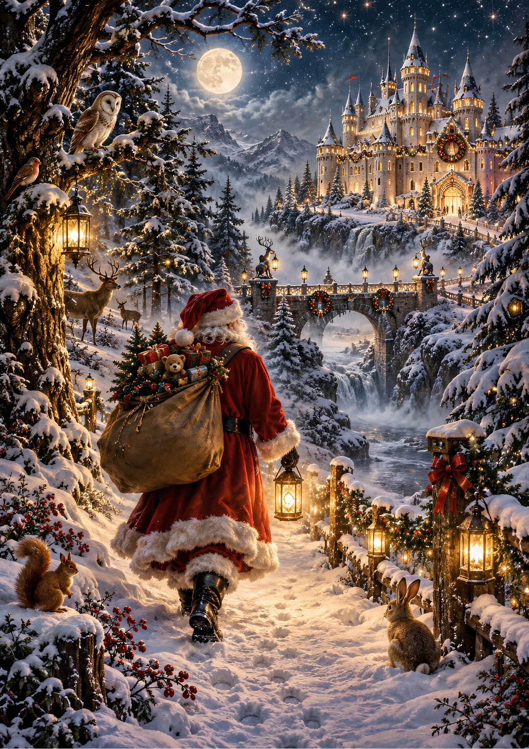 Rice Paper for Decoupage Santa’s Magical Christmas Journey Full Cat 10954