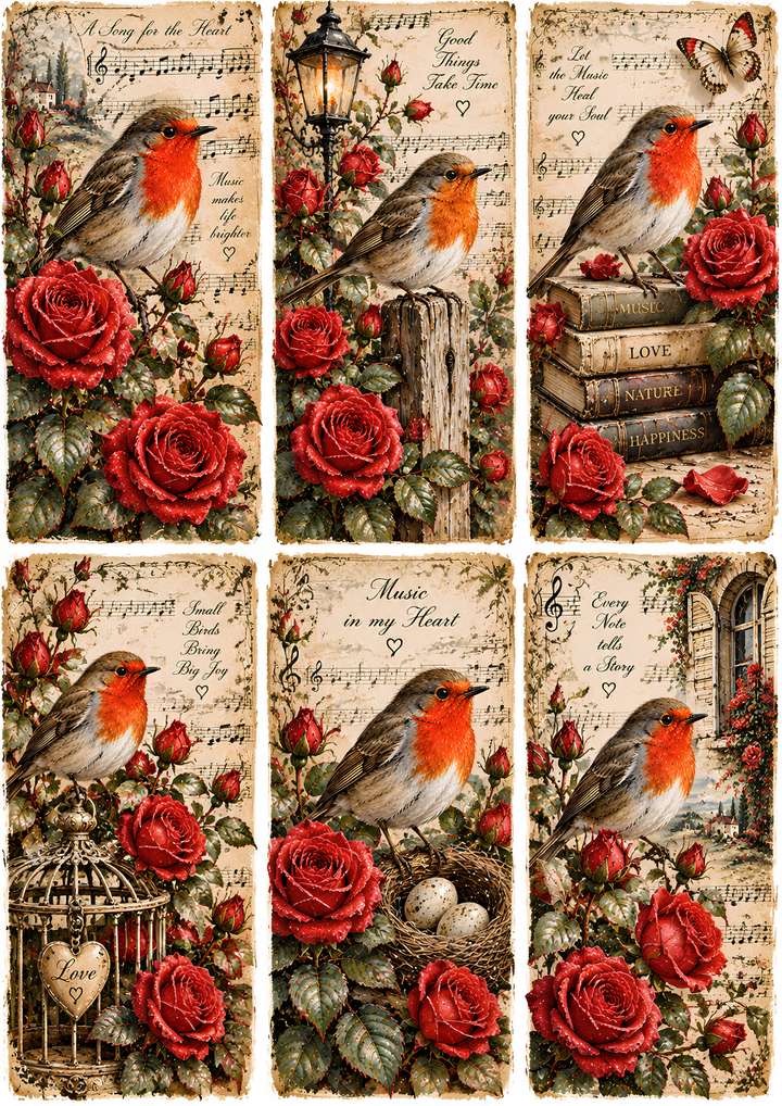 Reispapier für Decoupage, Blumenhintergrund, vollständig, Kat. Nr. 4809