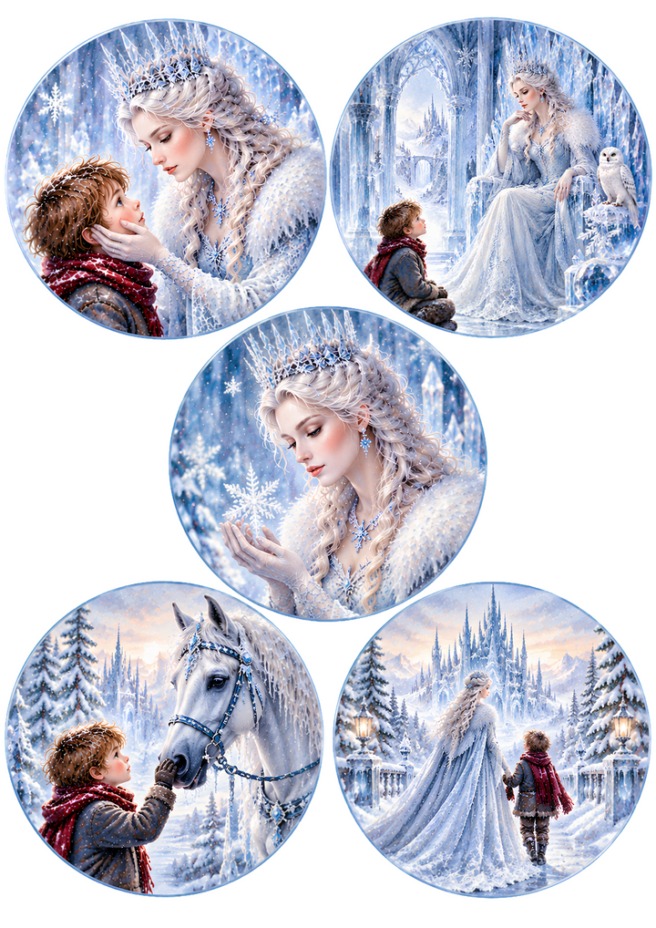 Rice Paper for Decoupage The Snow Queen&