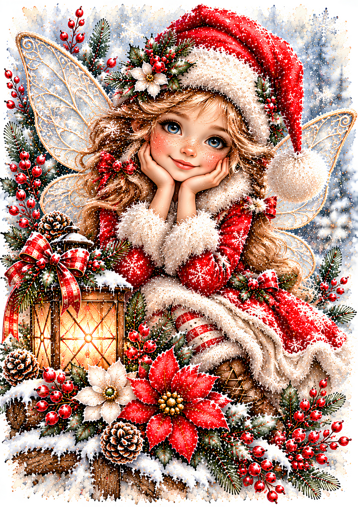 Rice Paper for Decoupage Christmas Little Fair Full Cat 11198