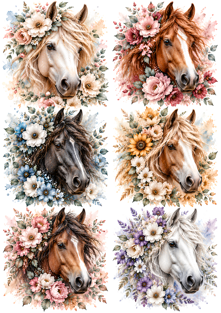 Reispapier für Decoupage, Blumenhintergrund, vollständig, Kat. Nr. 4809