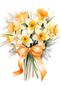 Rice Paper For Decoupage Daffodil Bouquet Full Cat. No. 4383