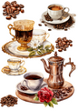 Rice Paper For Decoupage Coffee Tableware 2 Collage Cat. No. 4389