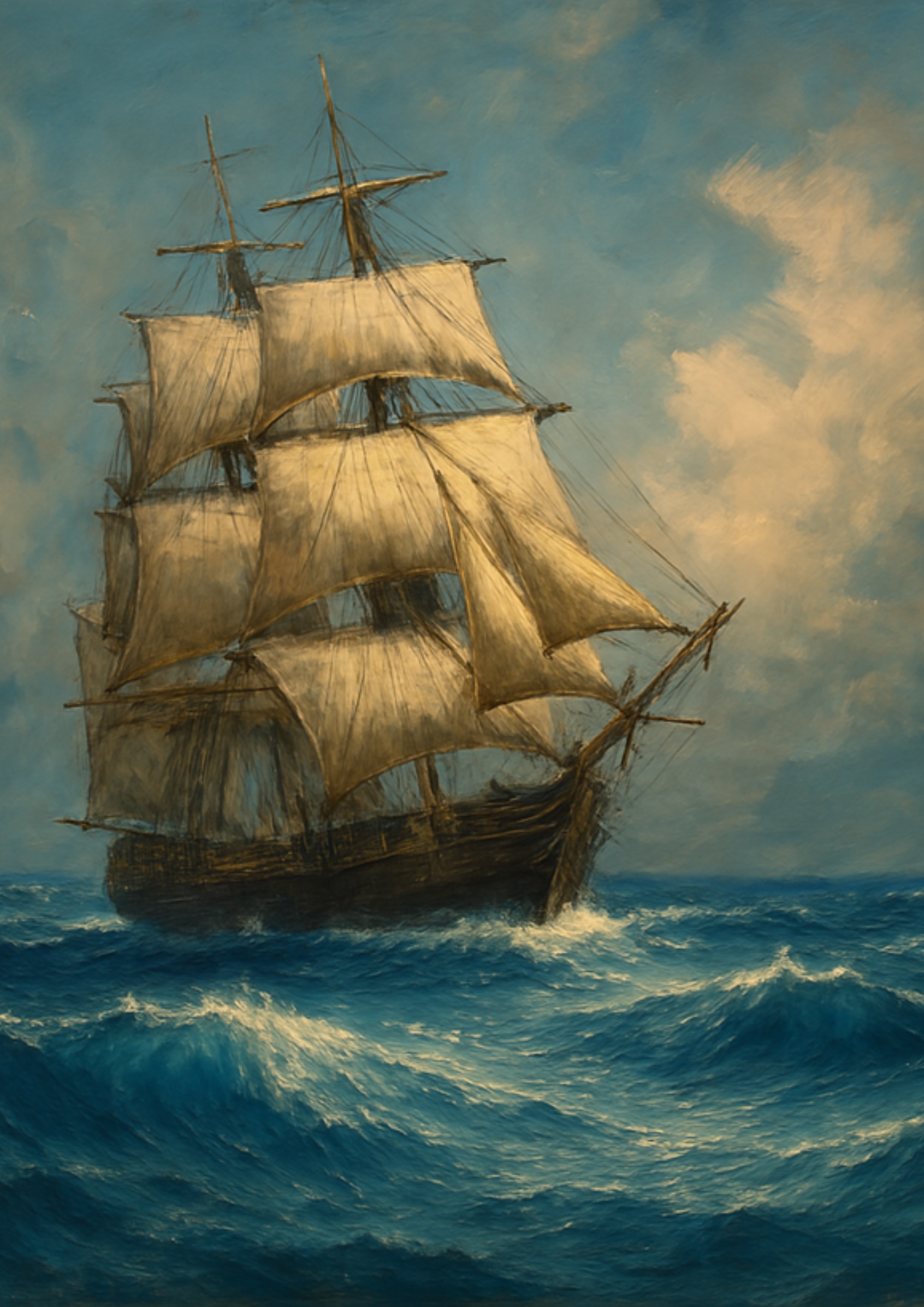 Rice Paper For Decoupage Sailing Ship Full Cat. No. 4421