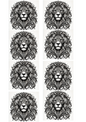 Rice Paper For Decoupage Lion In Gothic Style Collage Cat. No. 4506