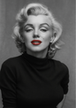 Rice Paper For Decoupage Marylin Monroe In Black Full Cat. No. 4516