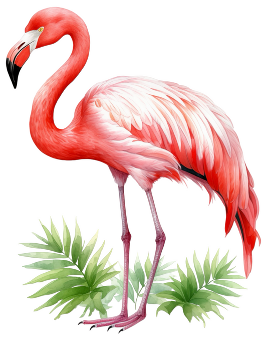 Rice Paper For Decoupage Flamingo Full Cat. No. 4523