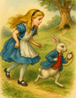 Rice Paper For Decoupage Alice In Wonderland And The White Rabbit Full Cat. No. 4567