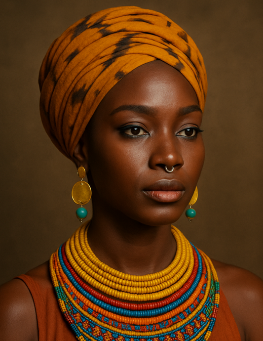 Rice Paper For Decoupage Beautiful African Woman Full Cat. No. 4582