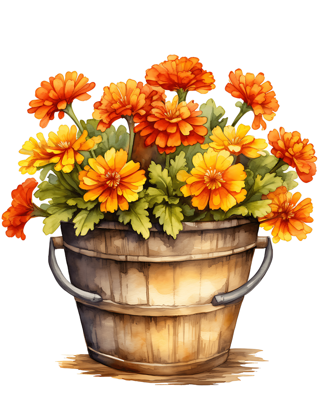 Rice Paper For Decoupage Daisies In A Decorative Pot Full Cat. No. 4588