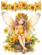 Rice Paper For Decoupage Sunflower Fairy Full Cat. No. 4591