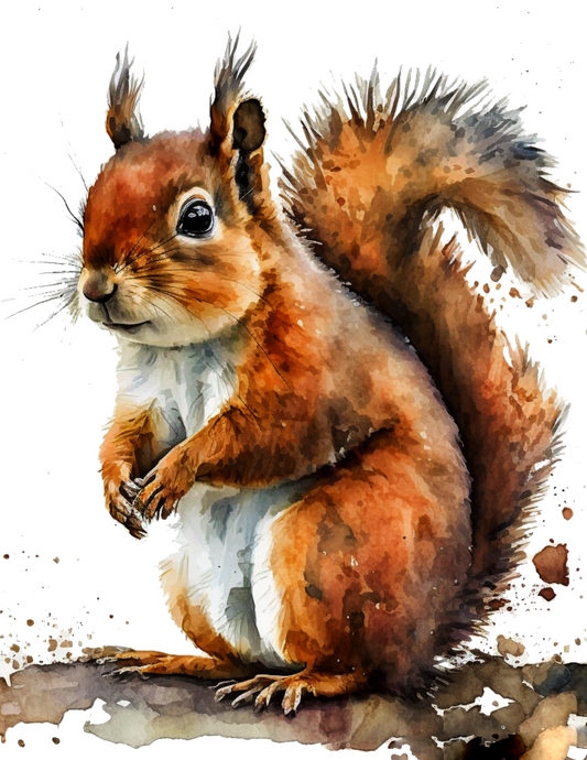 Rice Paper For Decoupage Red Squirrel Full Cat. No. 4594