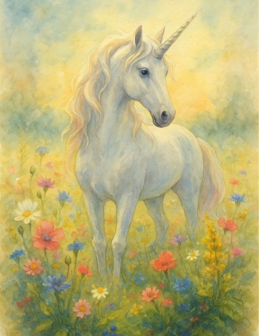 Rice Paper For Decoupage Unicorn Full Cat. No. 4603