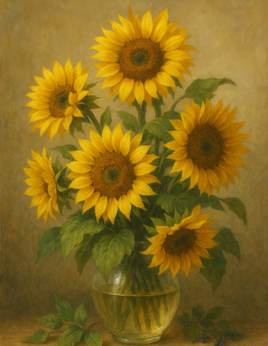 Rice Paper For Decoupage Sunflowers Full Cat. No. 4608