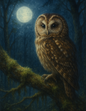 Rice Paper For Decoupage Owl Full Cat. No. 4611