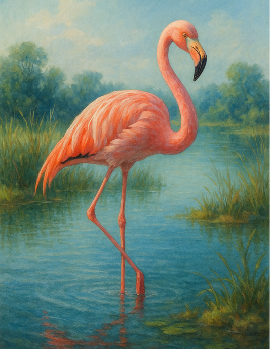 Rice Paper For Decoupage Flamingo Full Cat. No. 4613