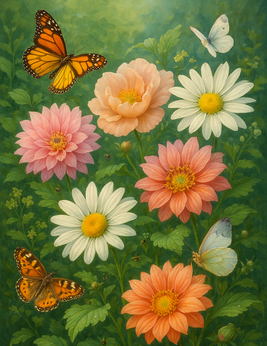Rice Paper For Decoupage Flowers And Butterflies Full Cat. No. 4617