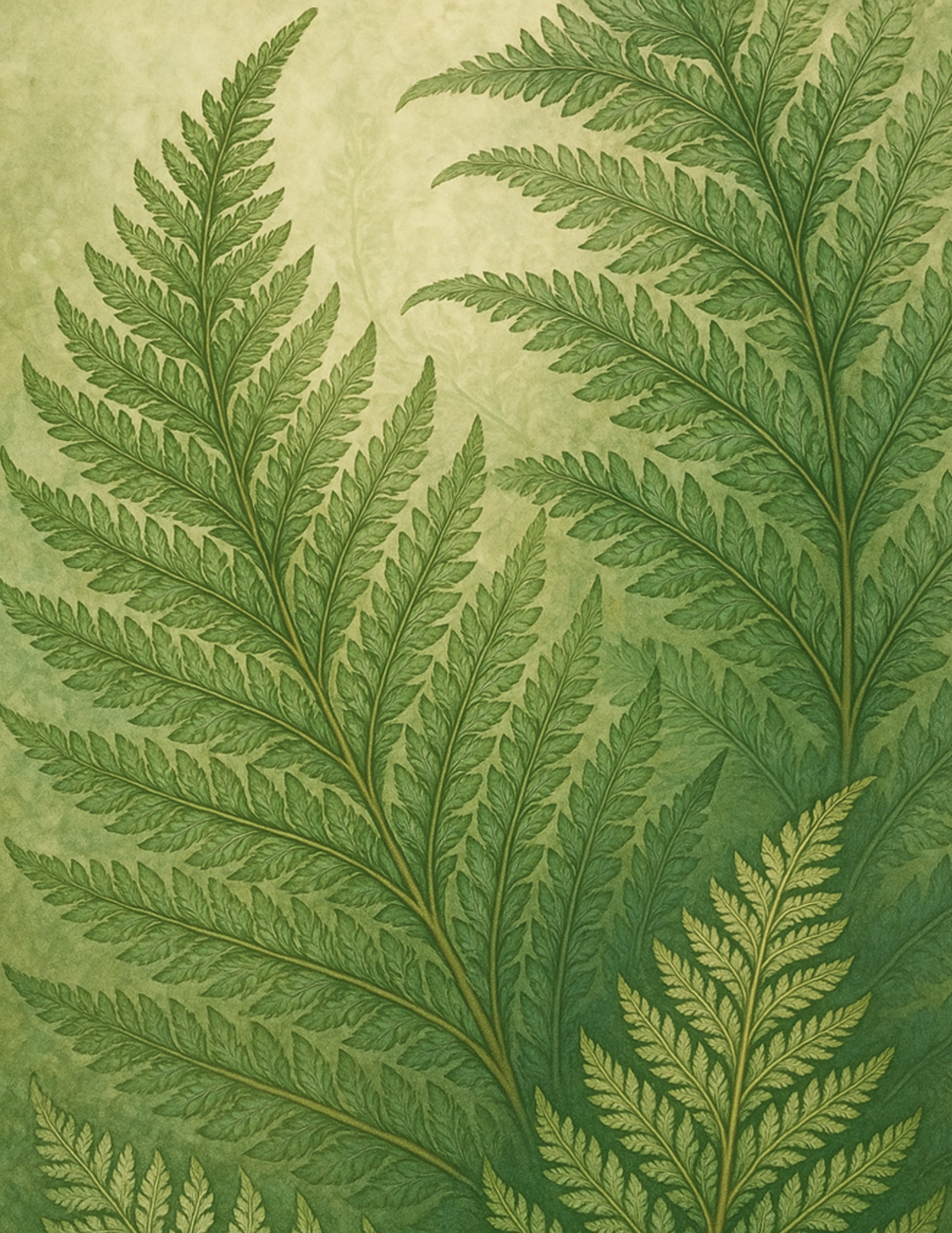 Rice Paper For Decoupage Fern Leaves Full Cat. No. 4621