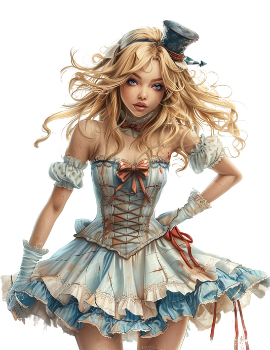 Rice Paper For Decoupage Alice In Wonderland Full Cat. No. 4627