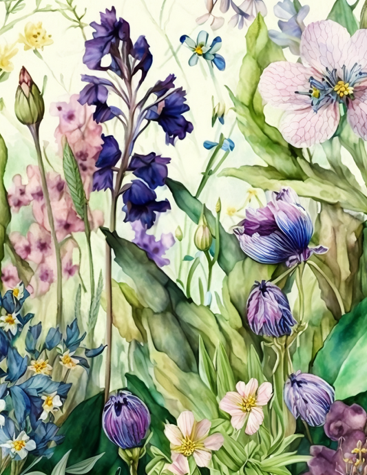 Rice Paper For Decoupage Floral Background Full Cat. No. 4630