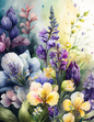 Rice Paper For Decoupage Floral Background Full Cat. No. 4631