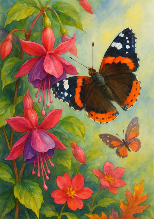 Rice Paper For Decoupage Butterflie On Flower Full Cat. No. 4652