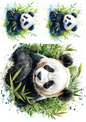 Rice Paper For Decoupage Panda In Bamboo Collage Cat. No. 4676