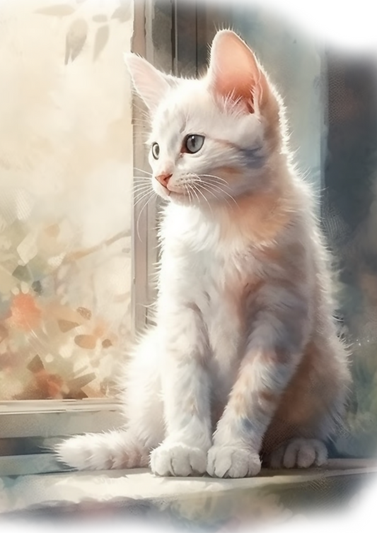 Rice Paper For Decoupage Little Kitten Full Cat. No. 4678