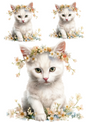 Rice Paper For Decoupage Little Kitten Collage Cat. No. 4680