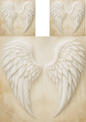 Rice Paper For Decoupage White Angel Wings Full Cat. No. 4737