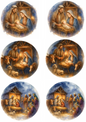 Rice Paper For Decoupage Jesus And The Holy Family In The Bethlehem Manger Collage Cat. No. 4745