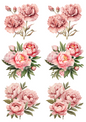 Rice Paper For Decoupage Garden Summer Flowers Collage Cat. No. 4795