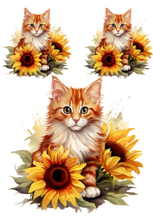Papier de riz pour découpage Achilles Collage Cat No. 875