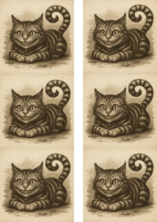 Papier de riz pour découpage Achilles Collage Cat No. 875