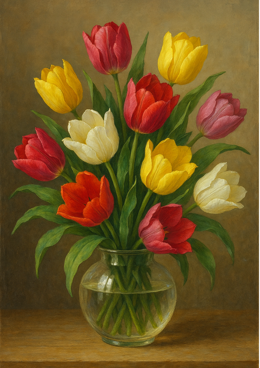 Rice Paper For Decoupage Tulip Bouquet Full Cat. No. 4825