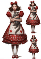 Rice Paper For Decoupage Alice in Wonderland with Cat Collage Cat. No. 4827