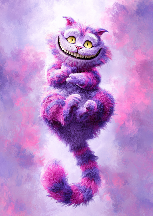 Rice Paper For Decoupage Cheshire Cat Cat Full No. 4833