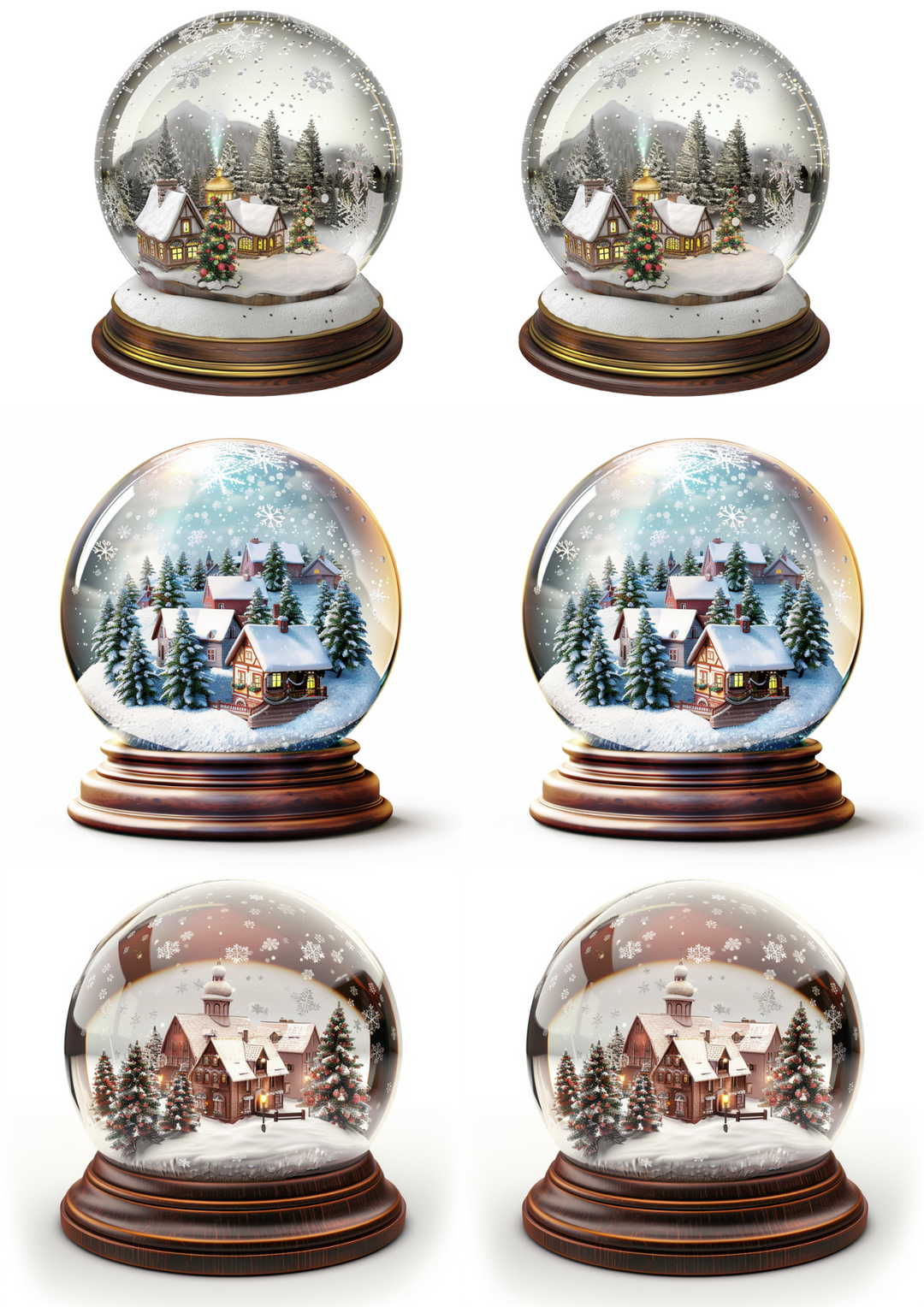 Rice Paper For Decoupage Christmas Glass Balls Winter Collage Cat. No. 4845