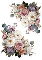 Rice Paper For Decoupage Wedding Garlands Collage Cat. No. 4869