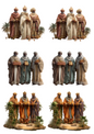 Rice Paper for Decoupage Biblical Three Kings Collage Cat. No. 4957