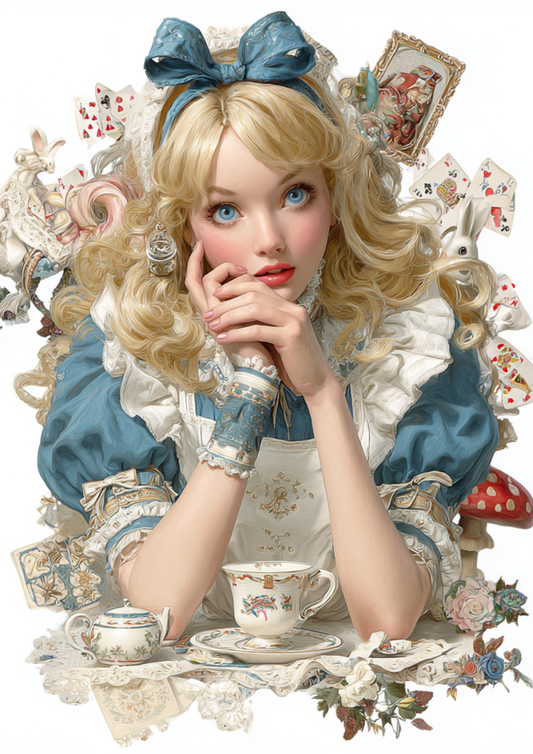 Rice Paper For Decoupage Alice in Wonderland Full Cat. No. 4970