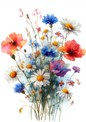 Rice Paper for Decoupage Wildflower Bouquet Full Cat. No. 4977