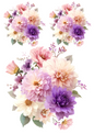 Rice Paper for Decoupage Wildflower Bouquet Collage Cat. No. 4978
